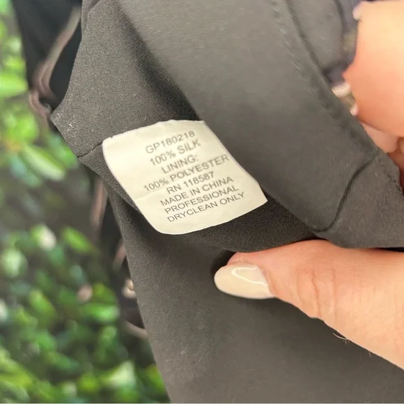 NWT JASON WU GREY painterly stripe silk blouse sleeveless women’s size 12 - Picture 5 of 6